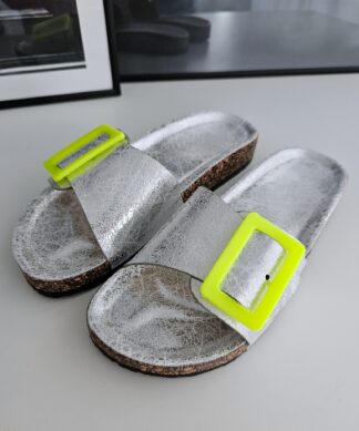 Pantolette GOOD LOOKING – SILVER-YELLOW