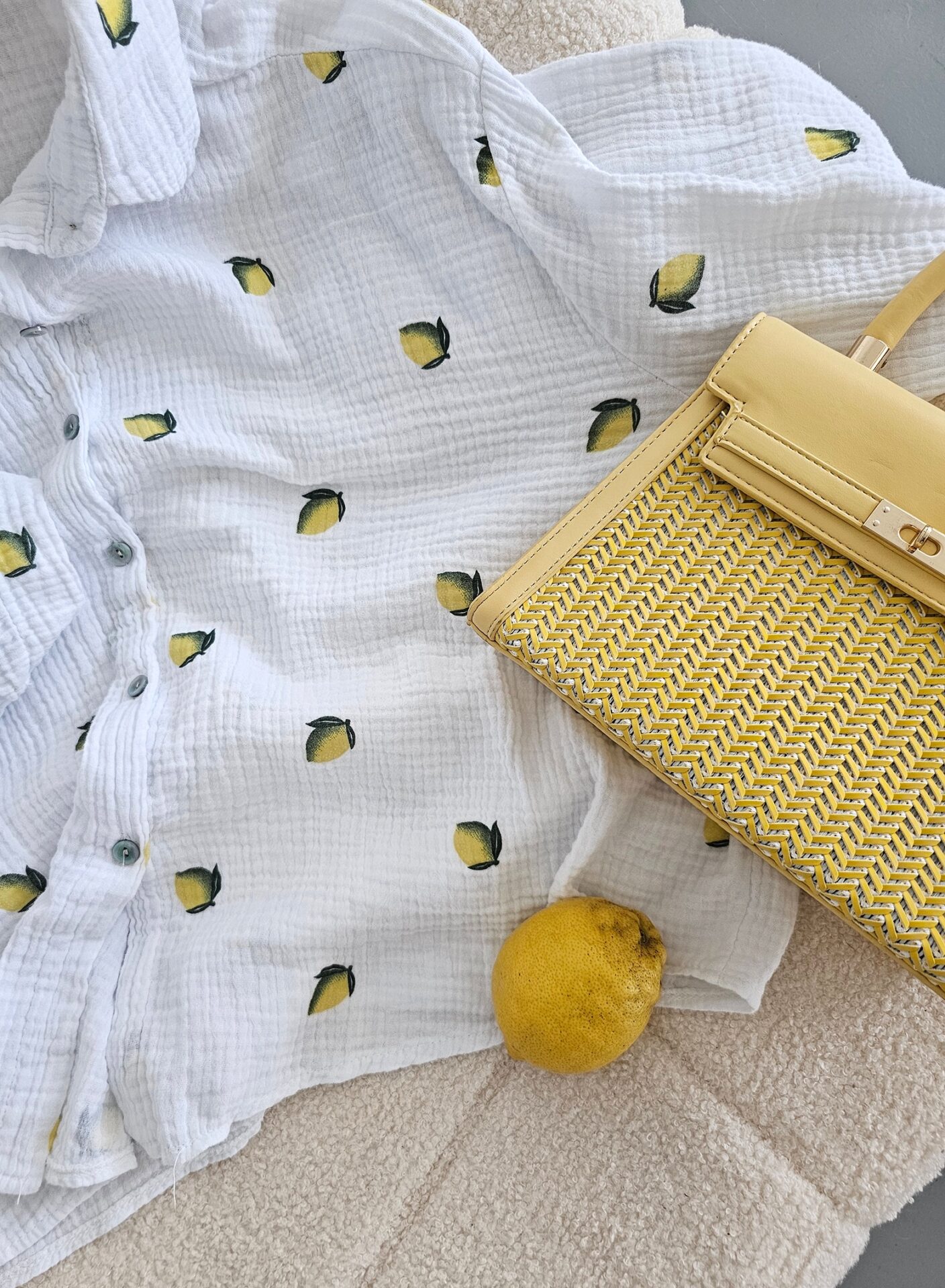 Musselinbluse LEMON