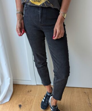 SLIM Mom Jeans SELENA – black washed