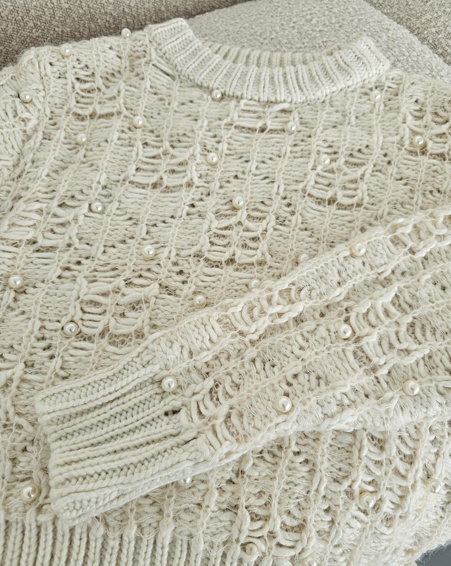 Strickpullover WHITE PEARL