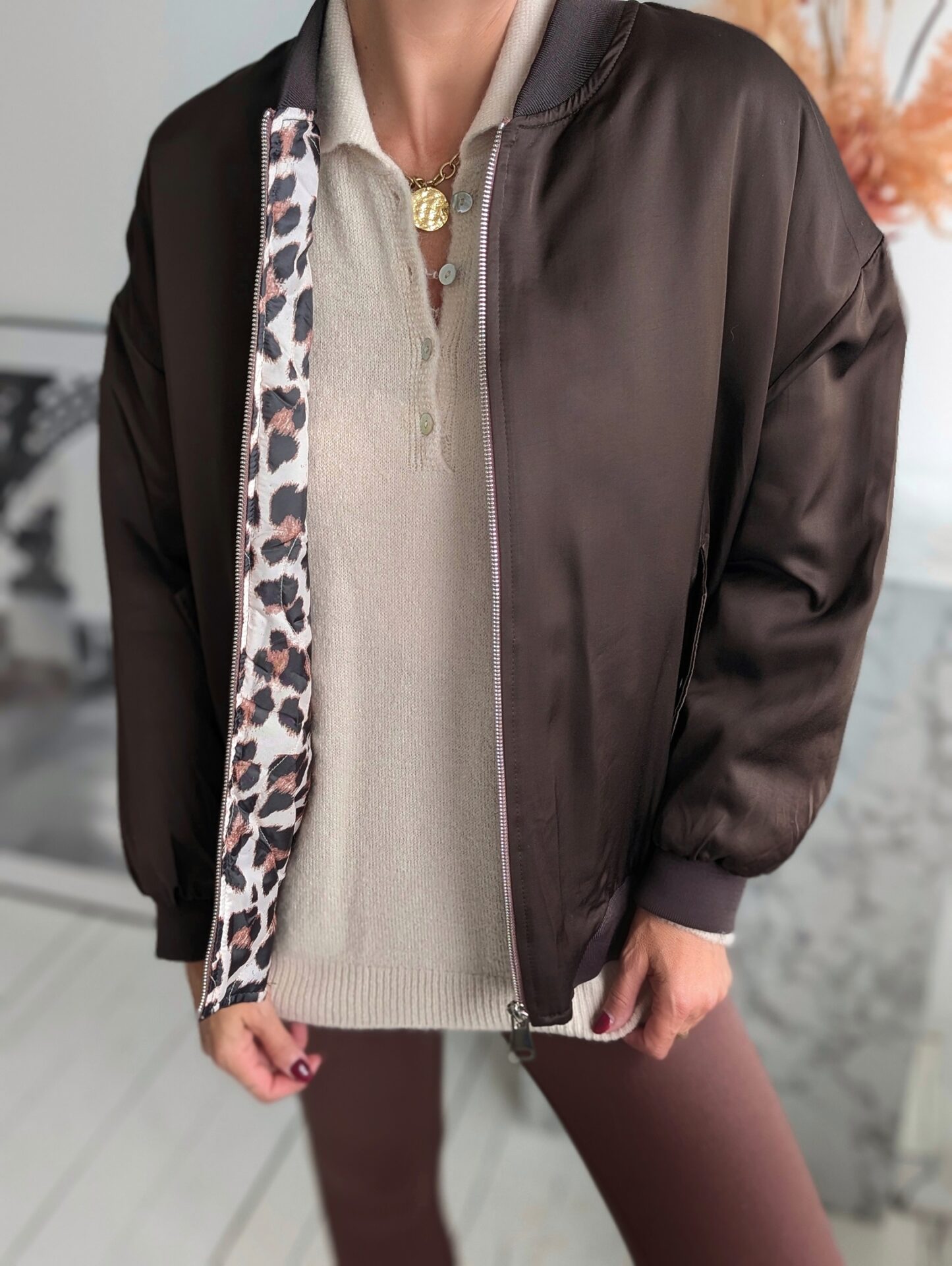 Oversize Bomberjacke CHOCOLEO