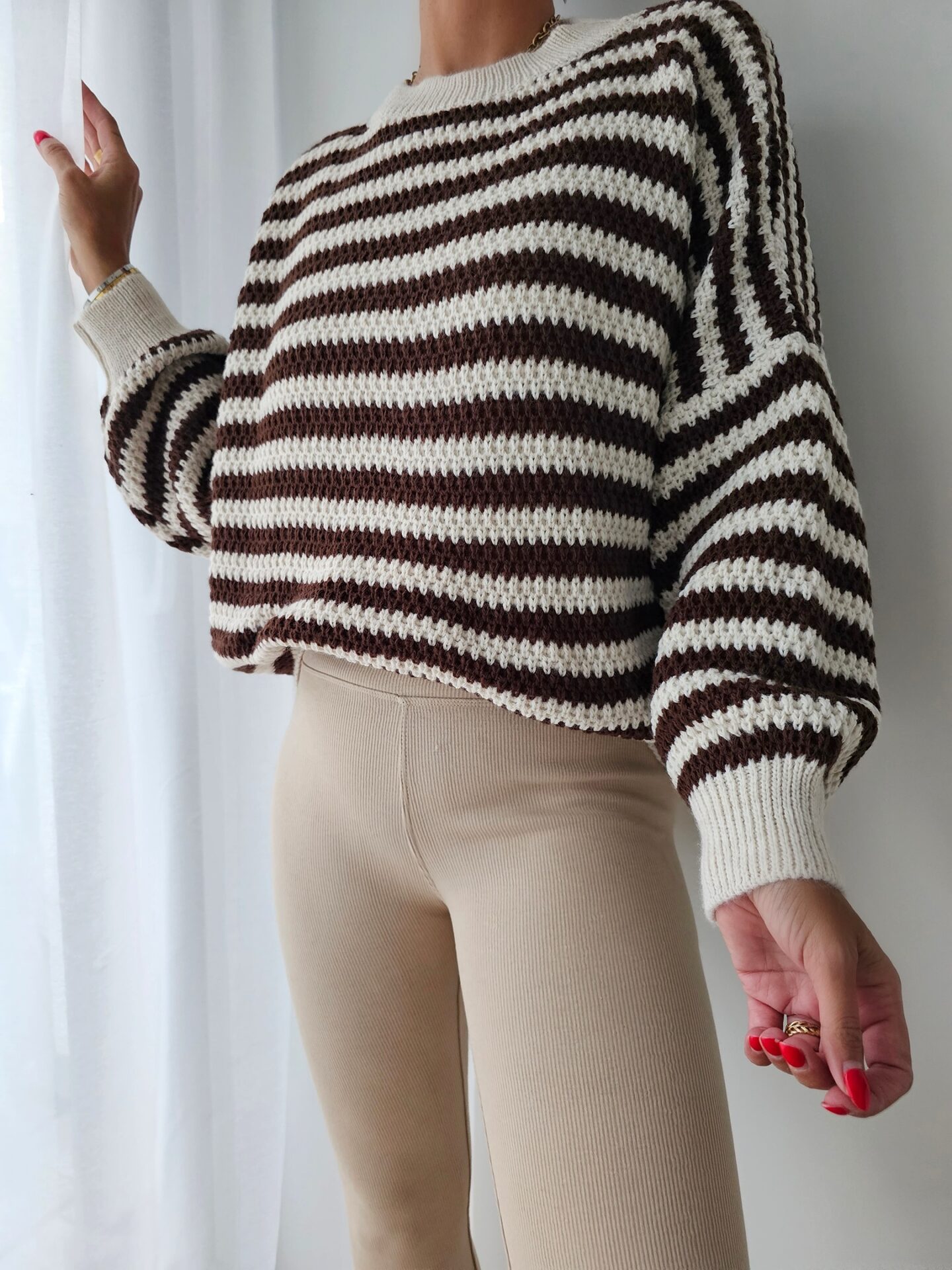 Strickpullover FERGI STRIPE – versch. Farben