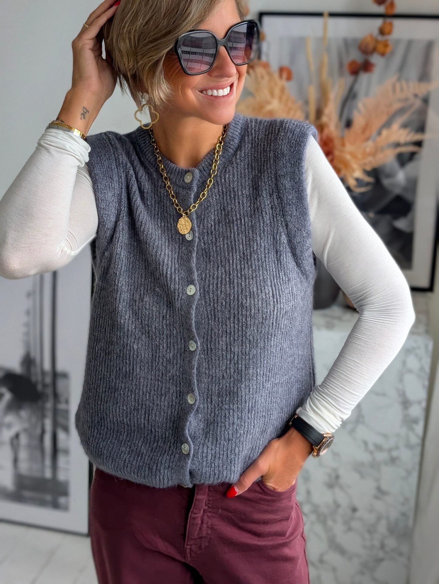 Strickweste RIBBED AND READY – WINTER EDITION